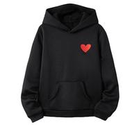 Embroidered Hoodie Personalised Kids Christmas Football Kids Black Hoodie Age 6 Girls Tops 11 12 Years Baby Hoodies 12 18 Months Girls Clothing 6 7 Years Christmas Kids 9-10 Years Boys