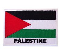 Embroidered Iron On Palestine Flag Patch Sew On Clothes Bag Palestinian Badge