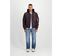 Embroidered jacket at the back Alpha Industries MA-1 ZH Violet S