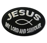 Embroidered Jesus My Lord and Saviour Iron on Patch