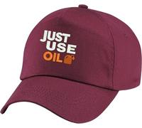 Embroidered Just use Oil Baseball Cap, Anti Woke Agenda Baseball, Funny Cap, Anti just Stop Oil Cap, Climate Change Baseball, Anti Environment Protest Snapback, Just use Oil Activist Cap Burgundy