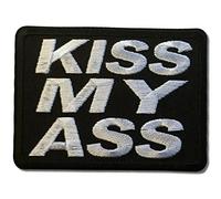 Embroidered Kiss My Ass Iron on Patch