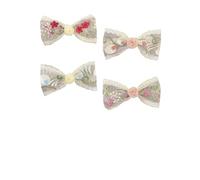 Embroidered Lace Bowknot Hairclip For Girl Hair Bows Clip Barrettes Spring Hair Clip Women Elegant Hair Styling Decors