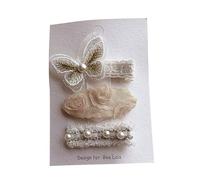 Embroidered Lace Hairpin Hair Clips Hair Bowknot Clip For Girl Kid Children Headwear Headdress Barrettes Hair Accessory