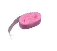 Embroidered lace Ribbon 10 Yards Lace Ribbon Tape Width 28MM Trim Fabric DIY Embroidered Net Cord for Sewing Decoration for Bridal Gown(Light Pink)