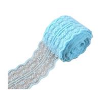 Embroidered lace Ribbon 4.5cm Lace Ribbon 10Meters/Roll White Black Pink Red Blue Green Purple Beige Orange Yellow Burgundy Coffee Tape DIY Crafts for Bridal Gown(Color-14)