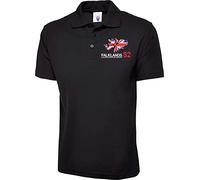 Embroidered Left Chest Falkland Class of 82 T-Shirt Falkland Wars 1982 Veteran UK Flag Soldiers War Remembrance Day Gift Top (Black, M, m)