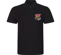Embroidered Left Chest Lest We Forget Anzac Day Polo Shirt British Veterans Remembrance Day Unisex Gift Polo Top (Black, XL, x_l)