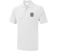 Embroidered Left Chest Ve Day 1945-2025 Unisex Poloshirt, Victory Day 80th Anniversary Adults Polo White
