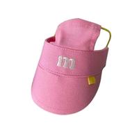 Embroidered Letter Design Breathable Pet Sun Hat Adjustable Hat for Dogs Outdoor Activity Photography Wear Fashion Hat Pet Hat