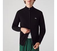 Lacoste Full Zip Regular Fit High Neck Knitted Jmper, Black, Size 2Xl, Men Black