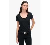 Superdry Womens Black Scoop Neck T-Shirt