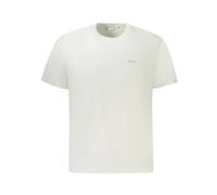 Embroidered Logo White Cotton T-Shirt - male - Pepe Jeans - T-Shirts - White - S - Tops S