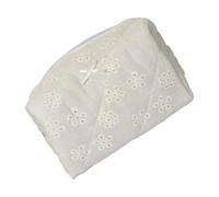 Embroidered Makeup Type Bags For Women | Cosmetic Organizer - Jewels And Lipsticks Cosmetic Organizer, Stylish Travel Case | Cremalle Portable Embroidered Makeup Bag, Lace Bow, Se référer au