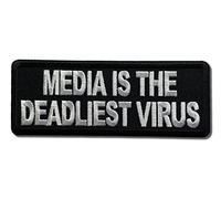 Embroidered Media is The Deadliest Virus Iron on Patch
