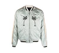 Embroidered-Motif Quilted Jacket - male - Palm Angels - Bomber Jackets - Green - L - Jackets L