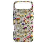 Embroidered Mushrooms Wild Flowers Cottagecore Aesthetic Case for iPhone Air