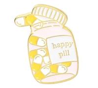 Embroidered Needles First Aid Medication Dose Set of 2 Lapel Badge Jewellery, Klein, Non-precious metal