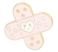 Embroidered Needles First Aid Medication Dose Set of 2 Lapel Badge Jewellery, Klein, Non-precious metal