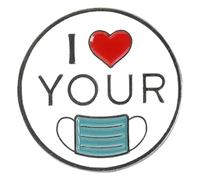 Embroidered Needles First Aid Medication Dose Set of 2 Lapel Badge Jewellery, Klein, Non-precious metal