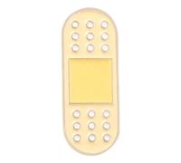 Embroidered Needles First Aid Medication Dose Set of 2 Lapel Badge Jewellery, Klein, Non-precious metal