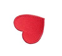 Embroidered Patch 10PCs Red Love Heart Embroidery Patch for Clothing Cute Motif Iron On Patches DIY Badge Garment Decoration(03 M 10pcs)