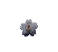 Embroidered Patch 20 Pcs Colorful Cute Cherry Blossoms Patches Clothes Dress Embroidery Applique Sewing Supplies Decorative Pink Green Blue Red(Color302)