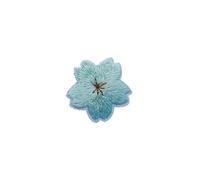 Embroidered Patch 20 Pcs Colorful Cute Cherry Blossoms Patches Clothes Dress Embroidery Applique Sewing Supplies Decorative Pink Green Blue Red(Color204)