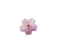 Embroidered Patch 20 Pcs Colorful Cute Cherry Blossoms Patches Clothes Dress Embroidery Applique Sewing Supplies Decorative Pink Green Blue Red(Color201)
