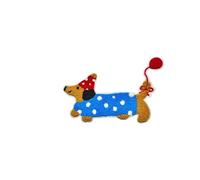 Embroidered Patch 5pcs 20cm Animal Big Cute Towel Embroidery Cartoon Cat Dog Cloth Patch Bag Accessories DIY Patches for Clothes Sewing Appliques(Blue Balloon Puppy-Patch)