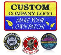 Embroidered Patch Applique for Jeans Hats Bags etc.Personalized Embroidery,custom design by yourself, multiple color and size,sew on,iron on and Hook-loop. (5pcs, 4" or less)