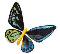 Embroidered Patch Beginner Butterfly Embroidery Kits with Hoop DIY Hand Brooch Kit Sewing Handmade Needlework Cross-Stitch Set Decor(Embroidery Kit-O)