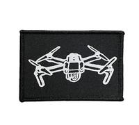 Embroidered Patch 'Drone', Funny Patch for Tactical Equipment, DIY Clothing, Backpack & Uniforms, Morale Patch with Hook and Loop Tape