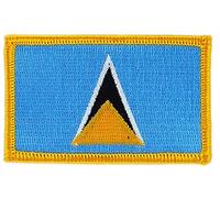 Embroidered Patch Flag of Saint Lucia lucy on Patch Badge backpack
