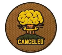 Embroidered Patch Future Design Mushroom Cloud Motif Tactics Morale Patch