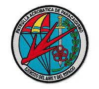 Embroidered Patch PAPEA Skydiving Acrobatic Patrol Air Army 9 cm with great adhesion (Black Thread)