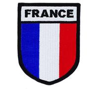 Embroidered Patch - Shield - France Military Army Overseas Operations hook and loops