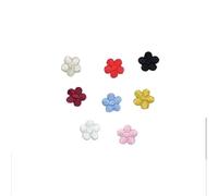 Embroidered Patches 10PCS/1.5 * 1.5CM Mini Fabric Flower Applique Clothes Stickers,Tiny Plum Blossom Embroidery Iron On Patches Decoration(Multi-Colored)