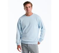 Embroidered Pete Crewneck Fleece In Cool Blue