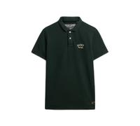 Embroidered polo shirt Superdry Vintage Athletic Vert S