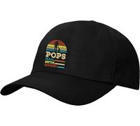 Embroidered Pops The Man The Myth The Legend, Fathers Day Caps, Snapback, Beanie, Baseball Caps