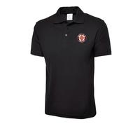 Embroidered Proud to Be English Badge Unisex Adults Polo Shirt, England Flag Polo Shirt, Patriotic Poloshirt, Casual Wear Polo Shirt for Adults Black