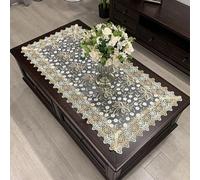 Embroidered Rectangular Lace Tablecloth European Style Coffee Table Cover for Tea Party Decor 50x100cm(4)
