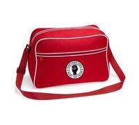 Embroidered Retro Shoulder Bag Northern Soul Bag. Dance Shoe and Accessory Bag. Free P&P (Red/White)