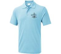 Embroidered Rooted in Jesus Unisex Adults Polo Shirt, Christians Faith Beleive Polo Shirt, Religious Blessed Poloshirt, Casual Wear Polo Shirt for Adults Sky