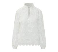 Embroidered Ruffled Blouse- female- Michael Kors- Blouses- White- S- Blouses & Shirts S