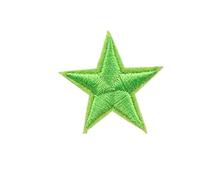 Embroidered SewingAppliquÉ Patch, Applique Patches 10pcs Small Star Iron On for Clothes Embroidered DIY Multicolor 2.7cm(Fruit Green)