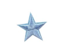 Embroidered SewingAppliquÉ Patch, Applique Patches 10pcs Small Star Iron On for Clothes Embroidered DIY Multicolor 2.7cm(Light Blue)