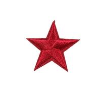 Embroidered SewingAppliquÉ Patch, Applique Patches 10pcs Small Star Iron On for Clothes Embroidered DIY Multicolor 2.7cm(Wine Red)