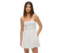Embroidered short camisole dress for women Superdry Blanc XL